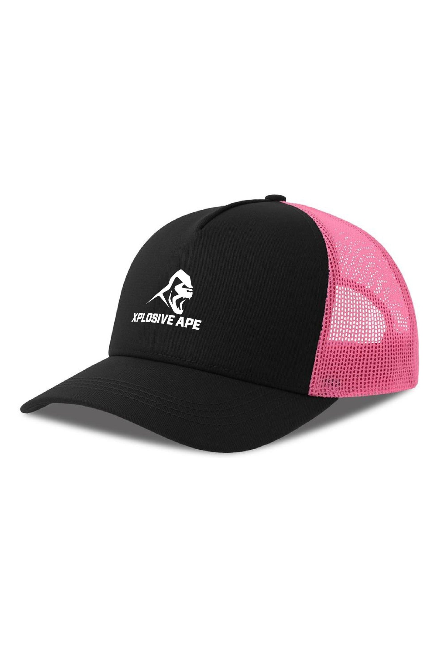 XAPE Classic Trucker Cap - Black/Fuchsia Fluo