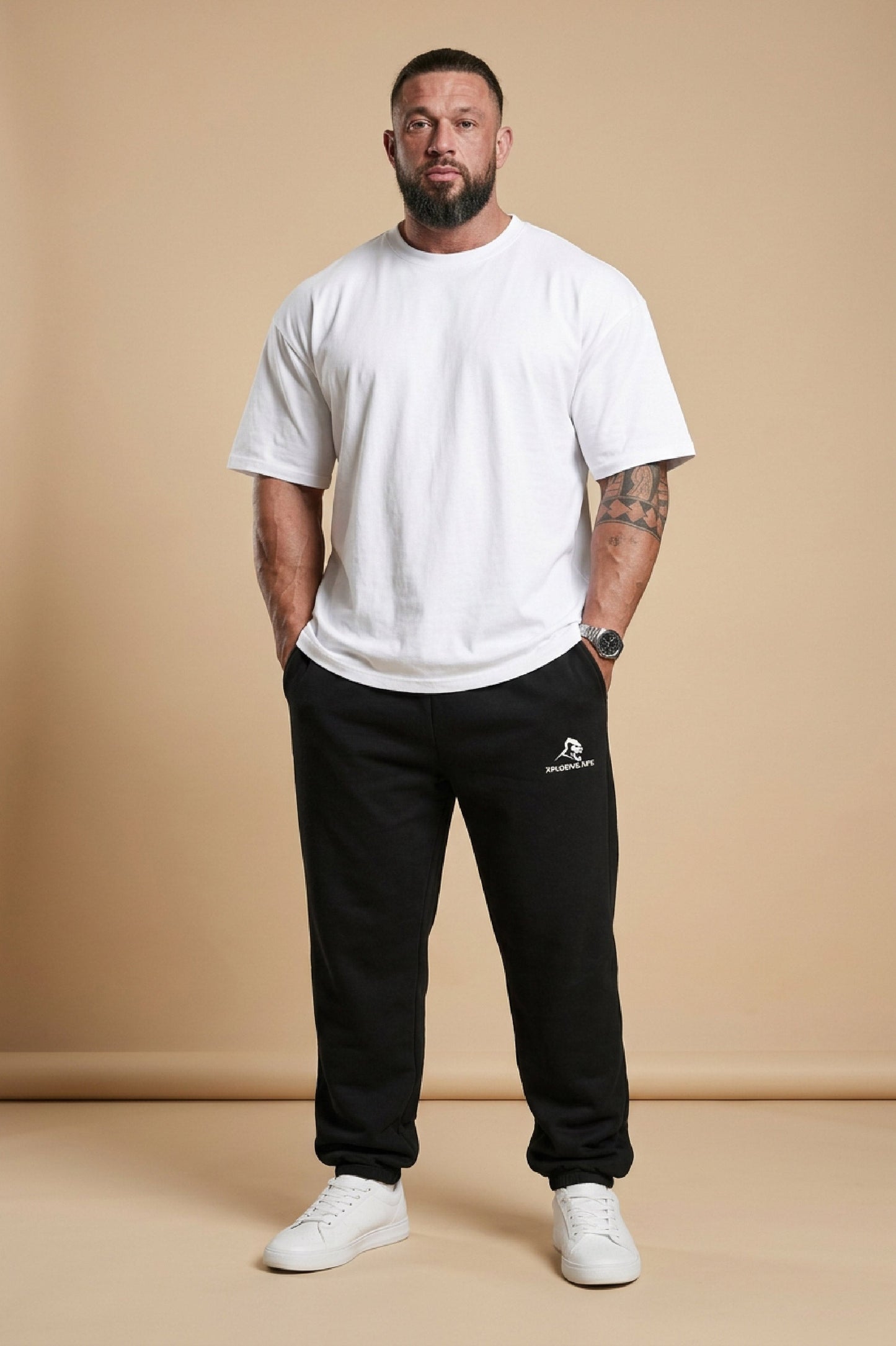 XAPE Division Oversized Joggers - Black