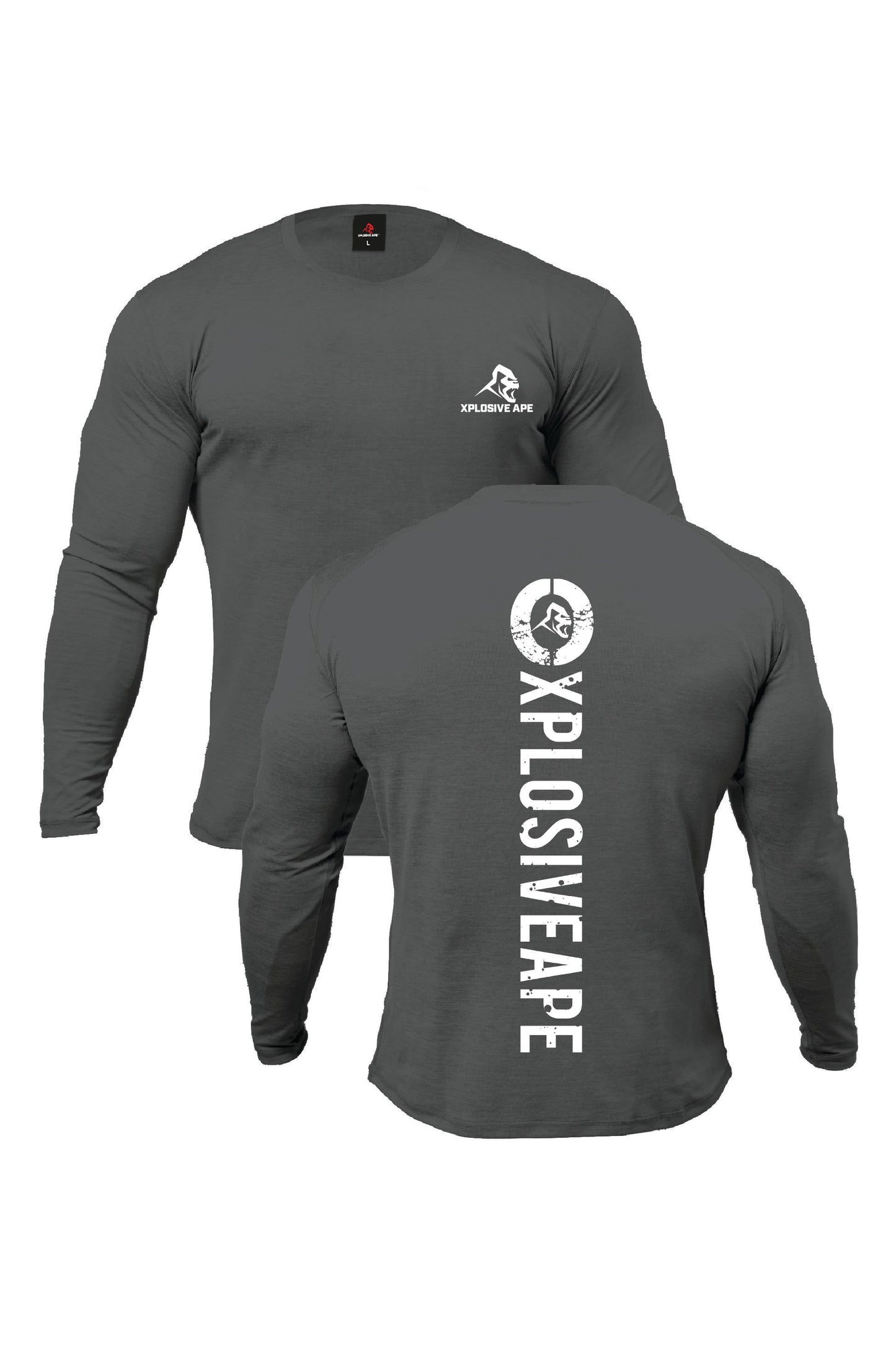XAPE Impact V2 Long Sleeve Tee - Charcoal