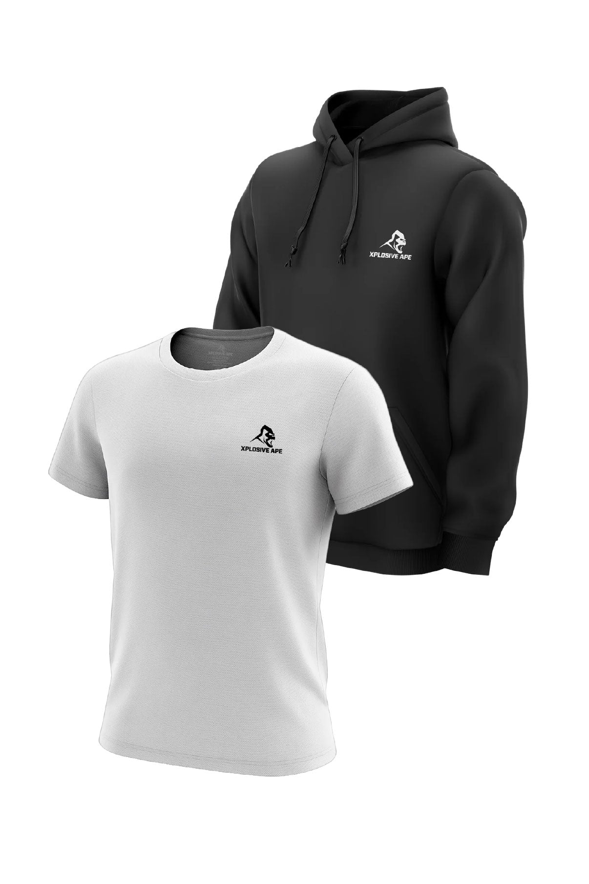 XAPE Prime Hoodie & Prime Tech Tee Combo - Black/White