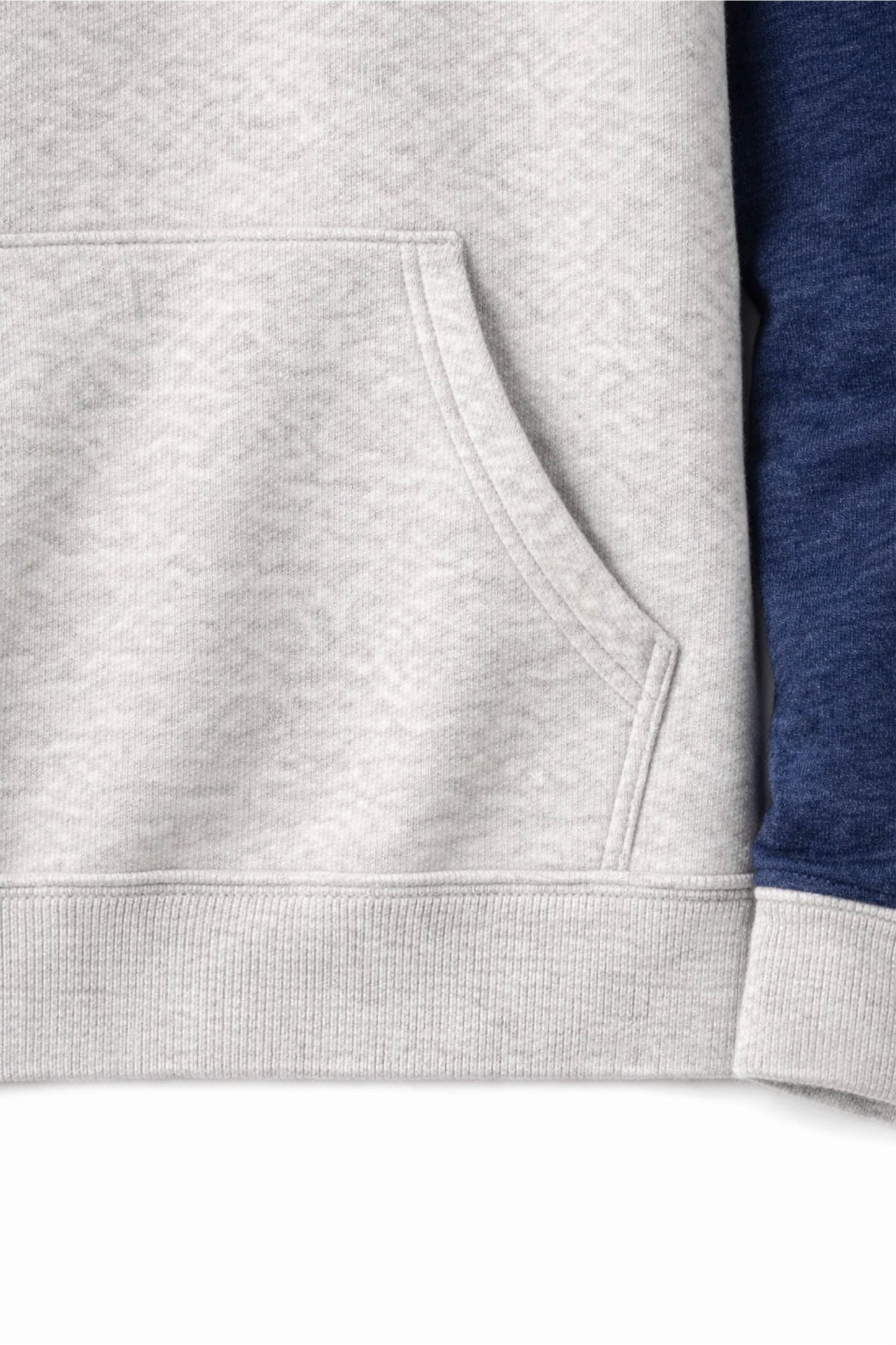 XAPE Collegiate Raglan Hoodie - Oatmeal Heather/Indigo