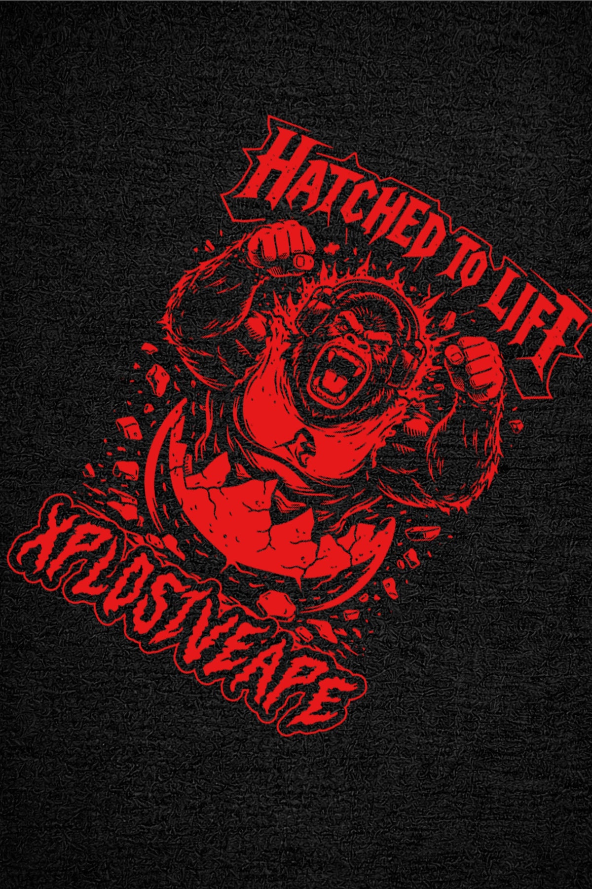 XAPE Hatched Tee - Black
