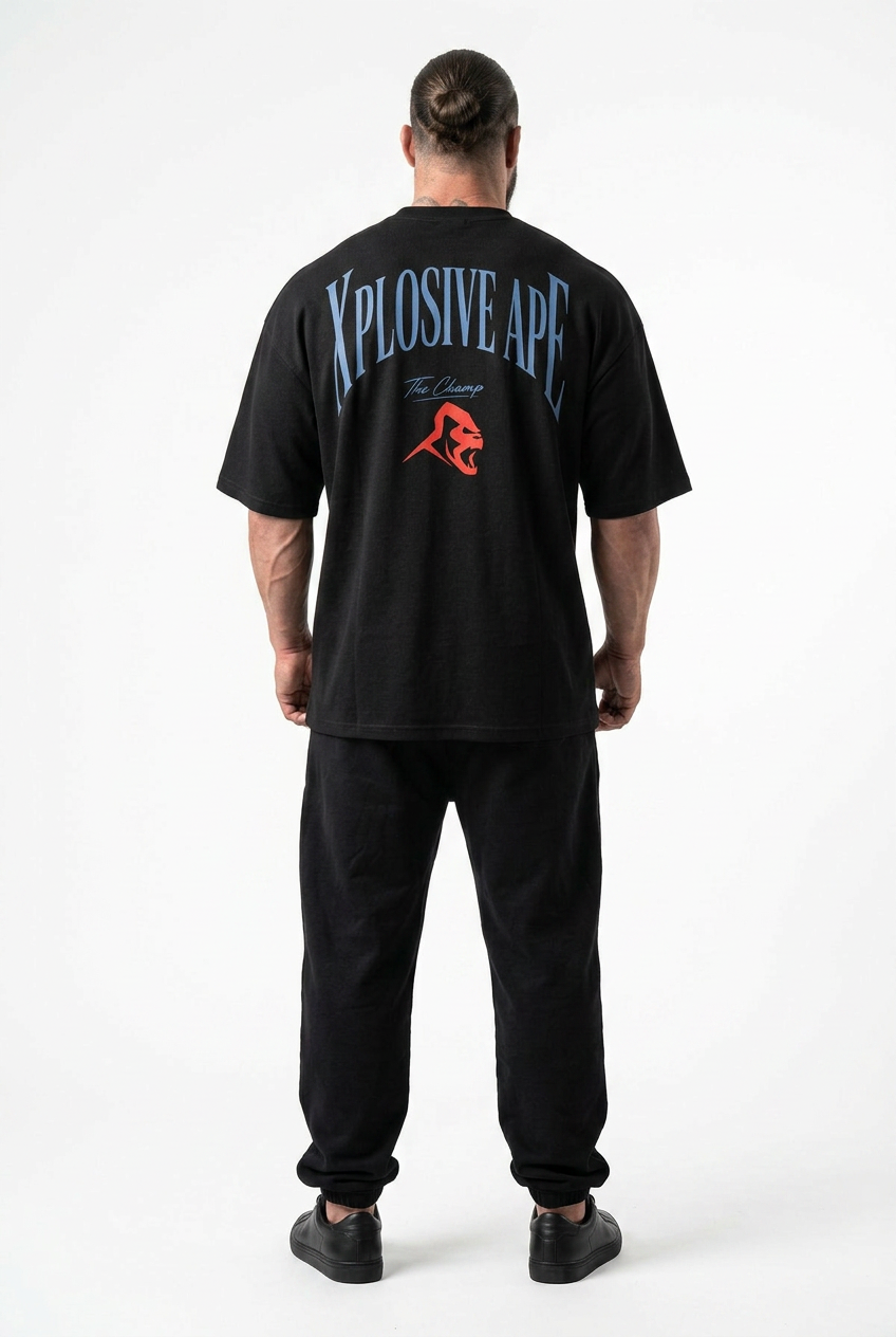XAPE Iron District Oversized Tee - Black