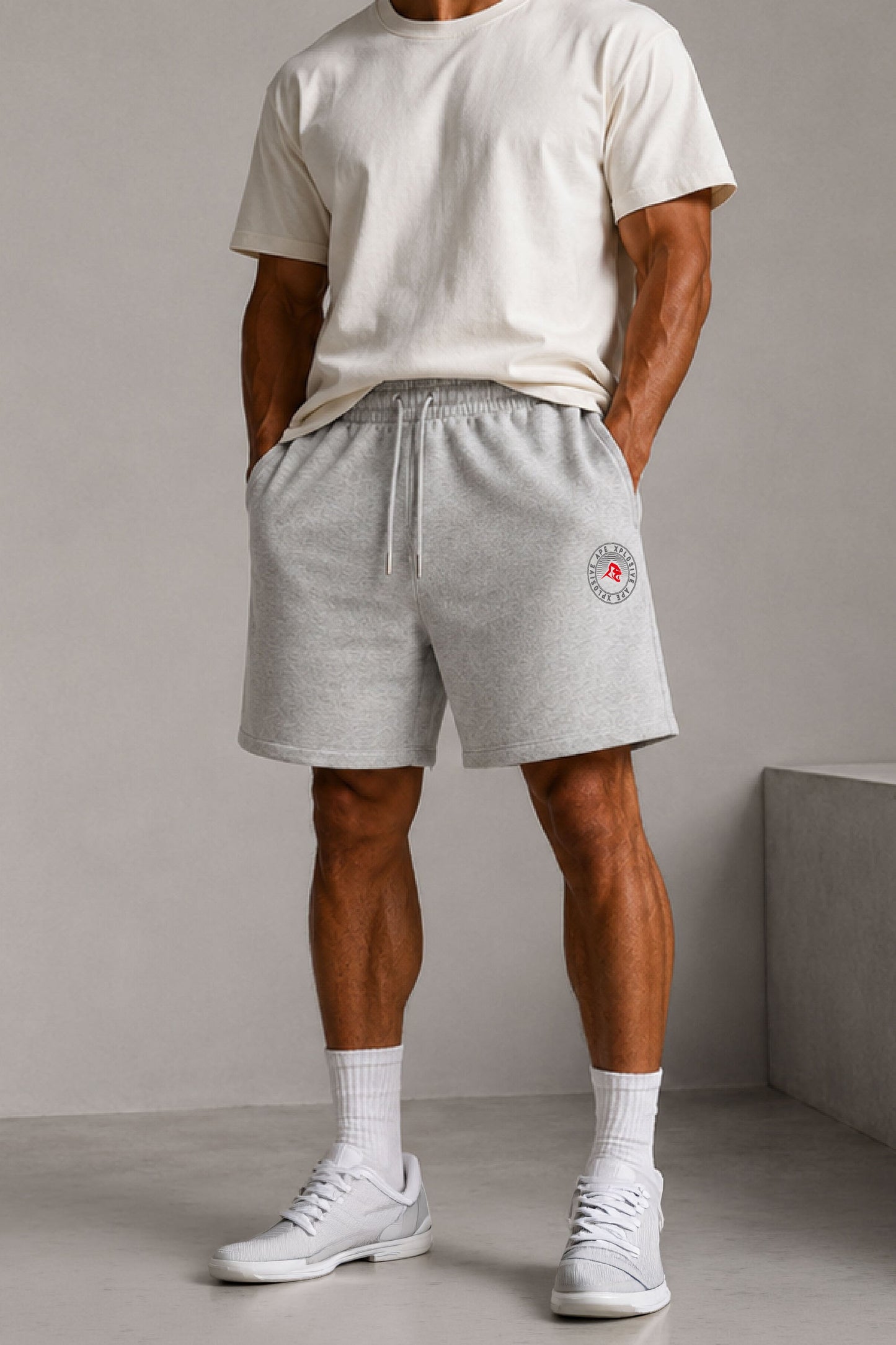 XAPE Venus Oversized Shorts - Ash Grey