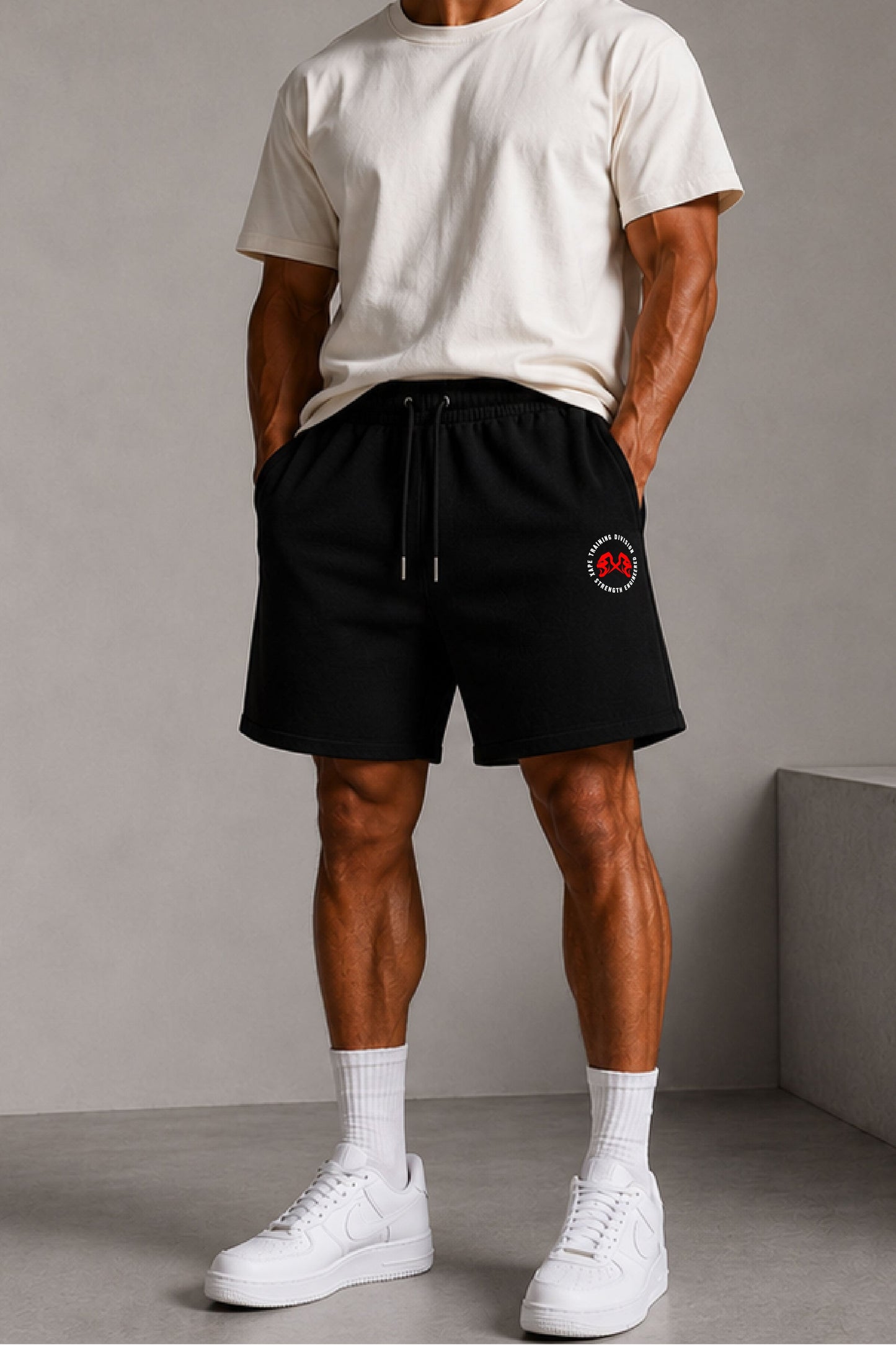 XAPE Training Div. Oversized Shorts - Black