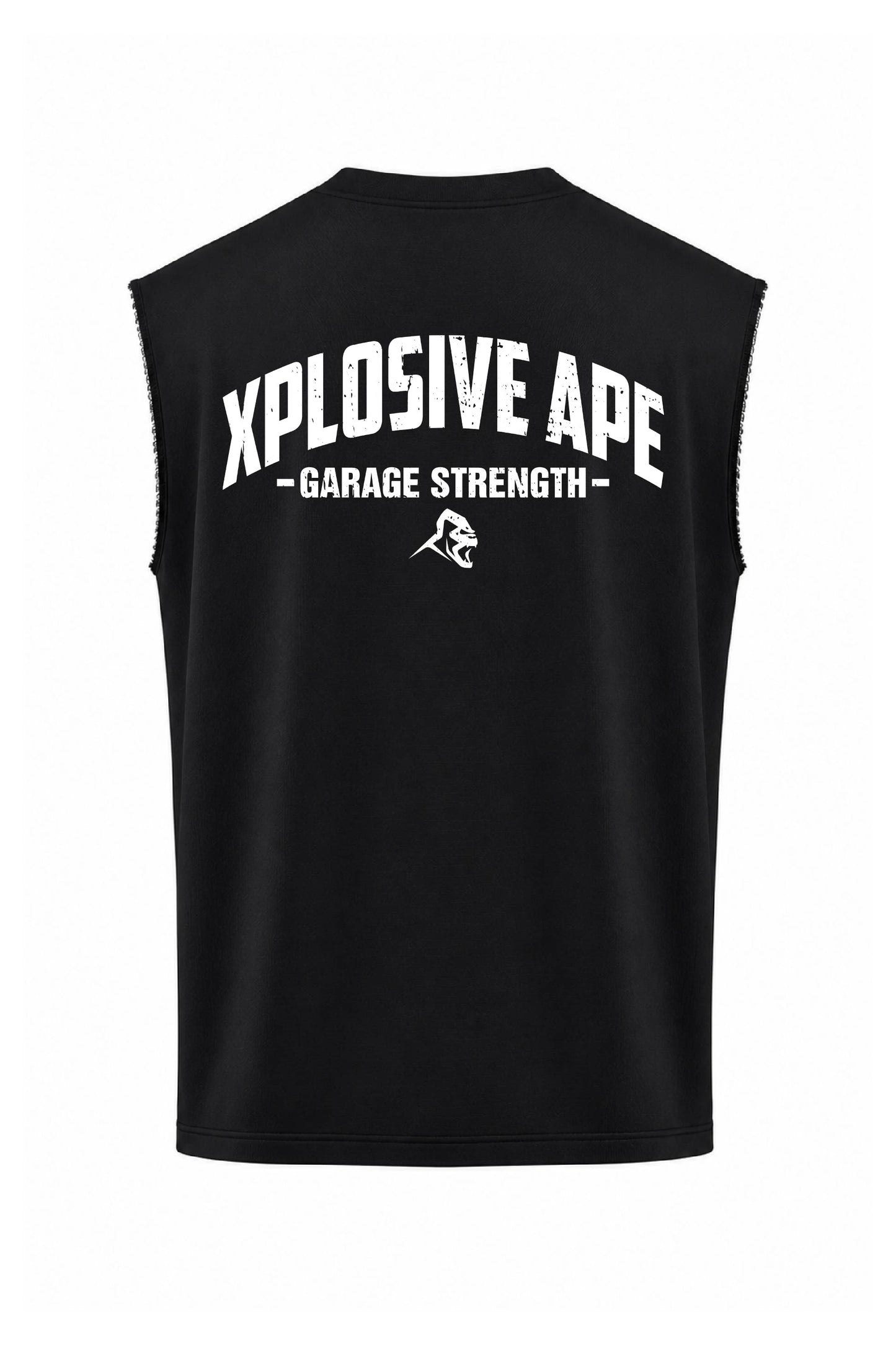 XAPE Garage Strength Oversized Vest - Black