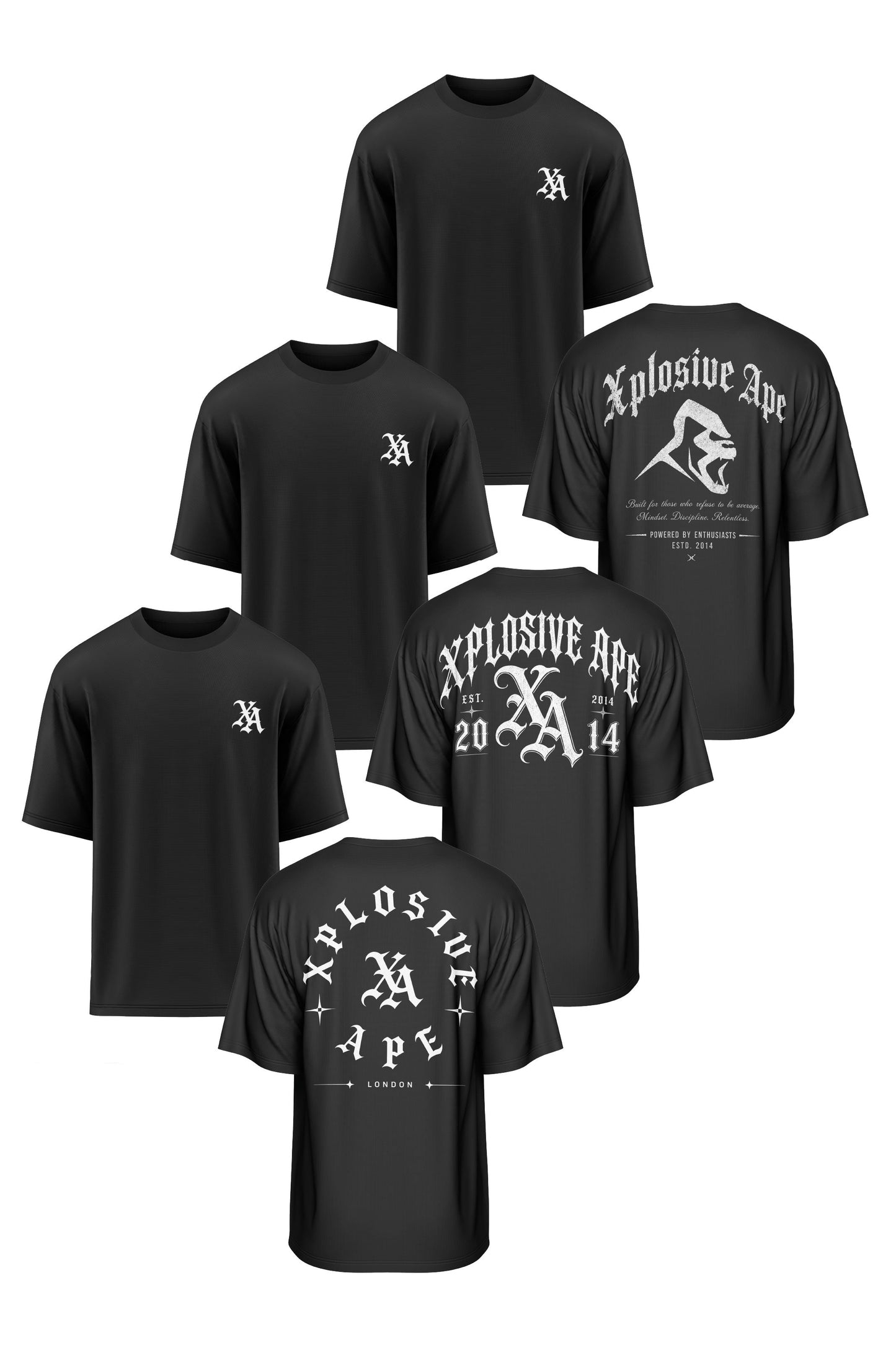 XAPE Venom Oversized 3 Tees Pack