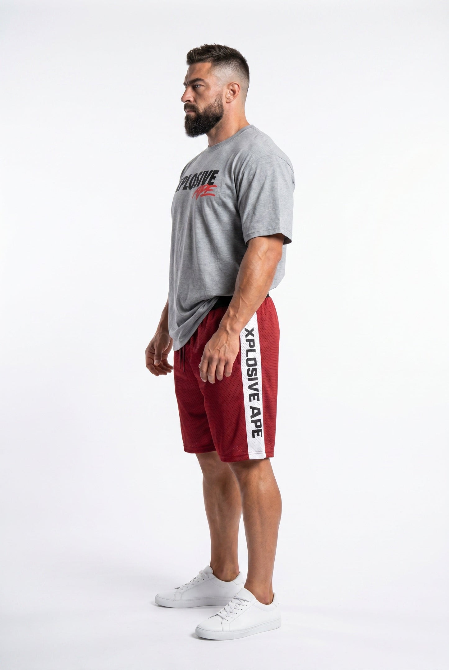 XAPE Dominion Tape Shorts - Red