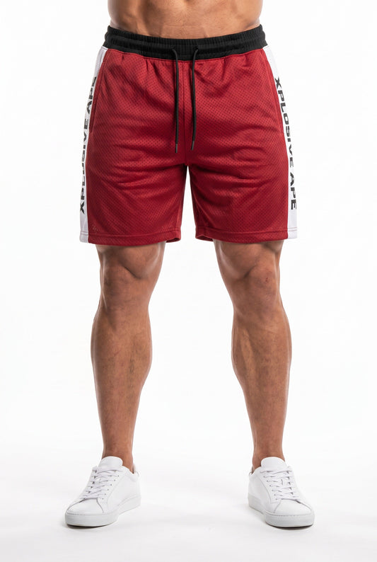 XAPE Dominion Tape Shorts - Red