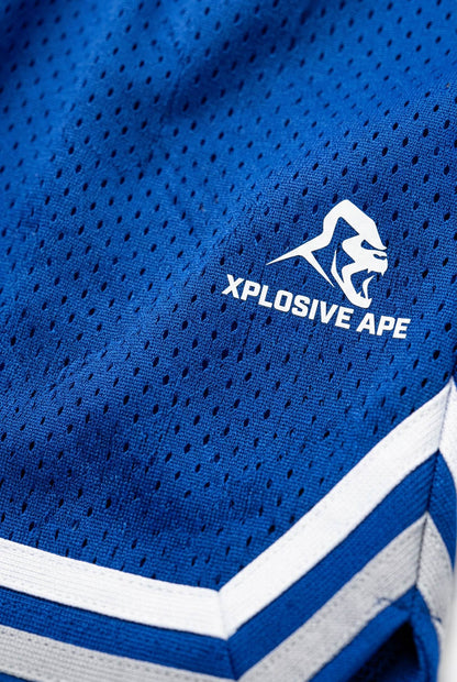 XAPE Strike Shorts - Blue/White