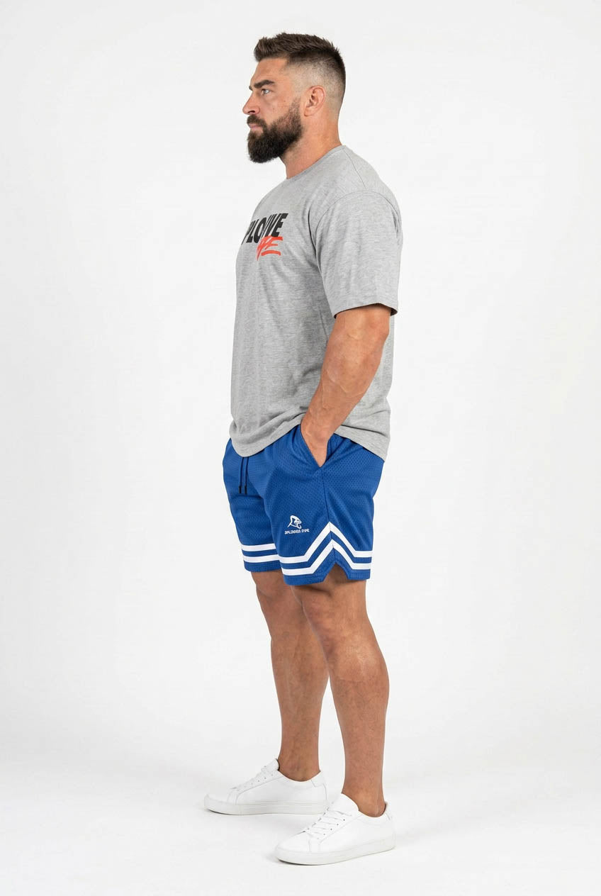 XAPE Strike Shorts - Blue/White