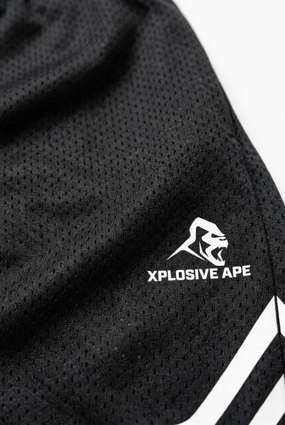 XAPE Strike Shorts - Black/White