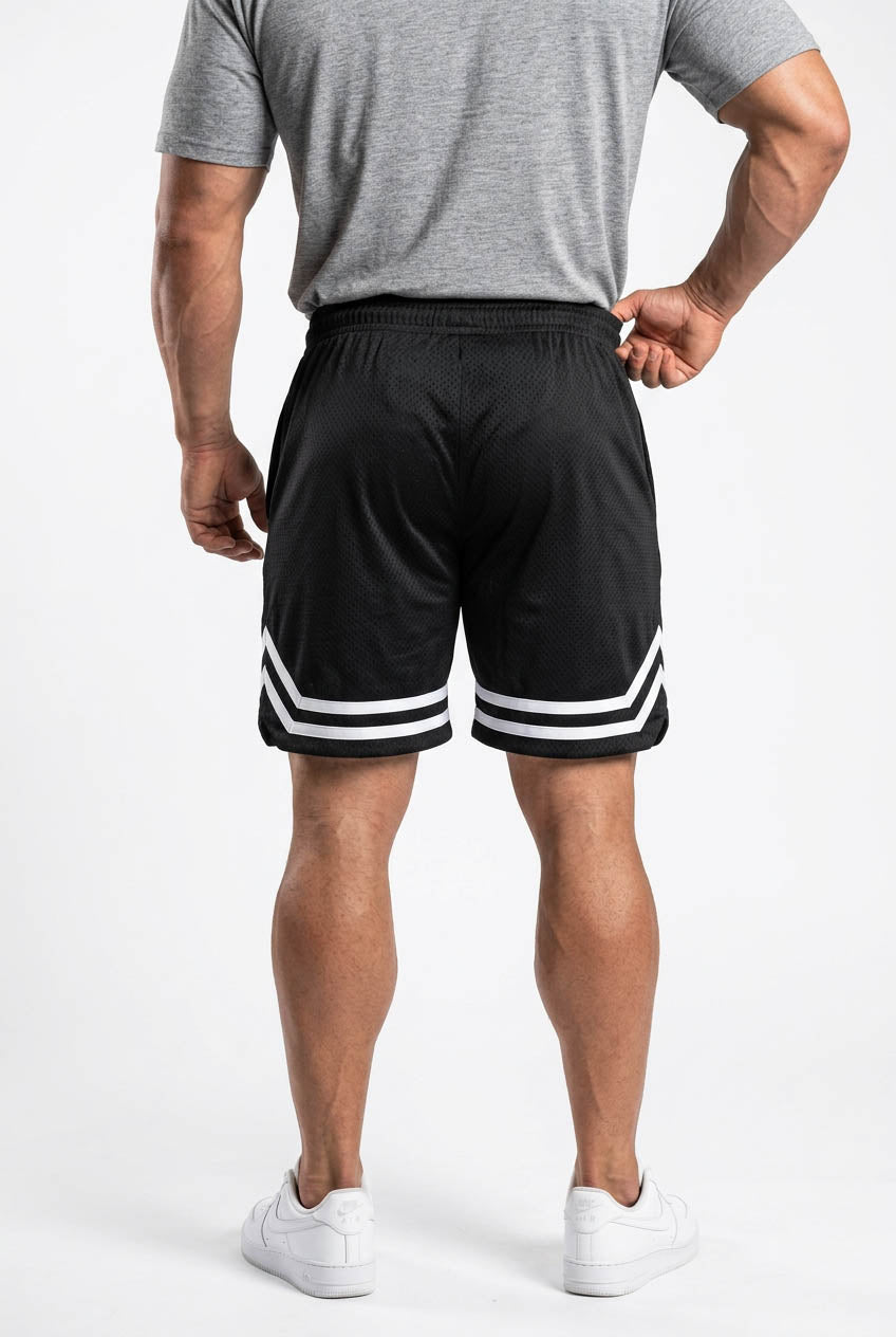 XAPE Strike Shorts - Black/White