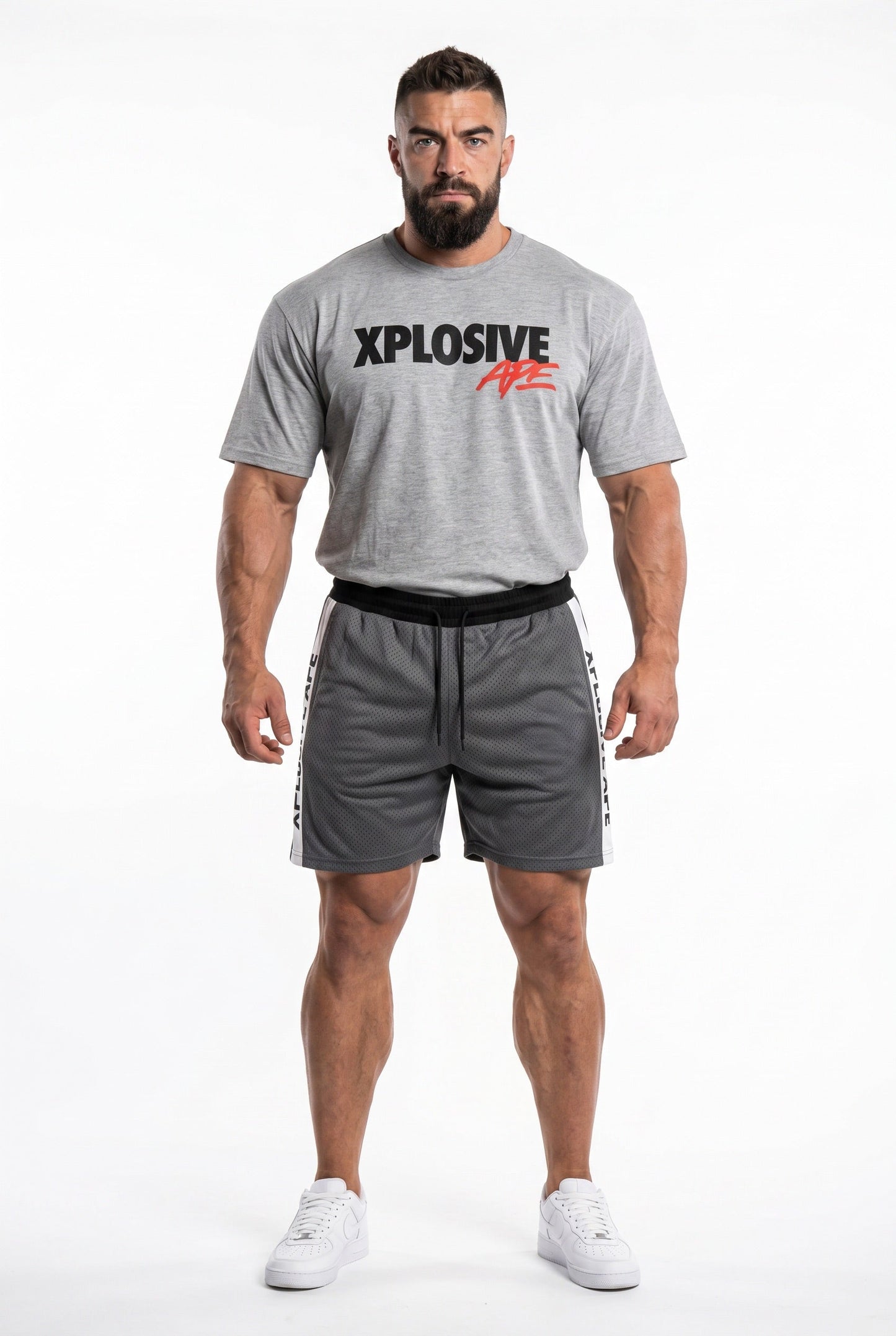 XAPE Dominion Tape Shorts - Grey