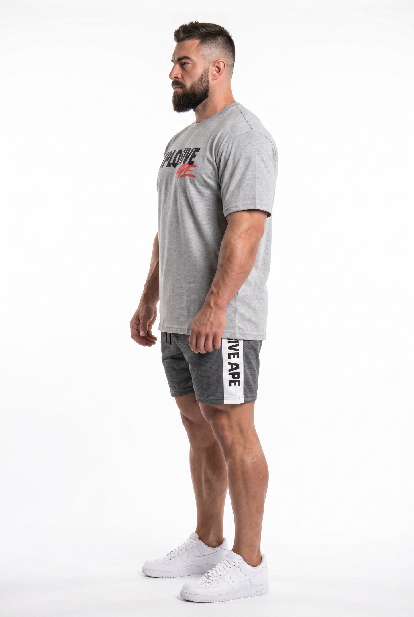 XAPE Dominion Tape Shorts - Grey