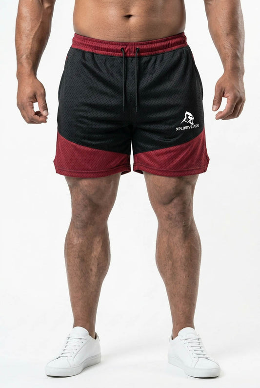 XAPE Rogue Combat Shorts - Red/Black