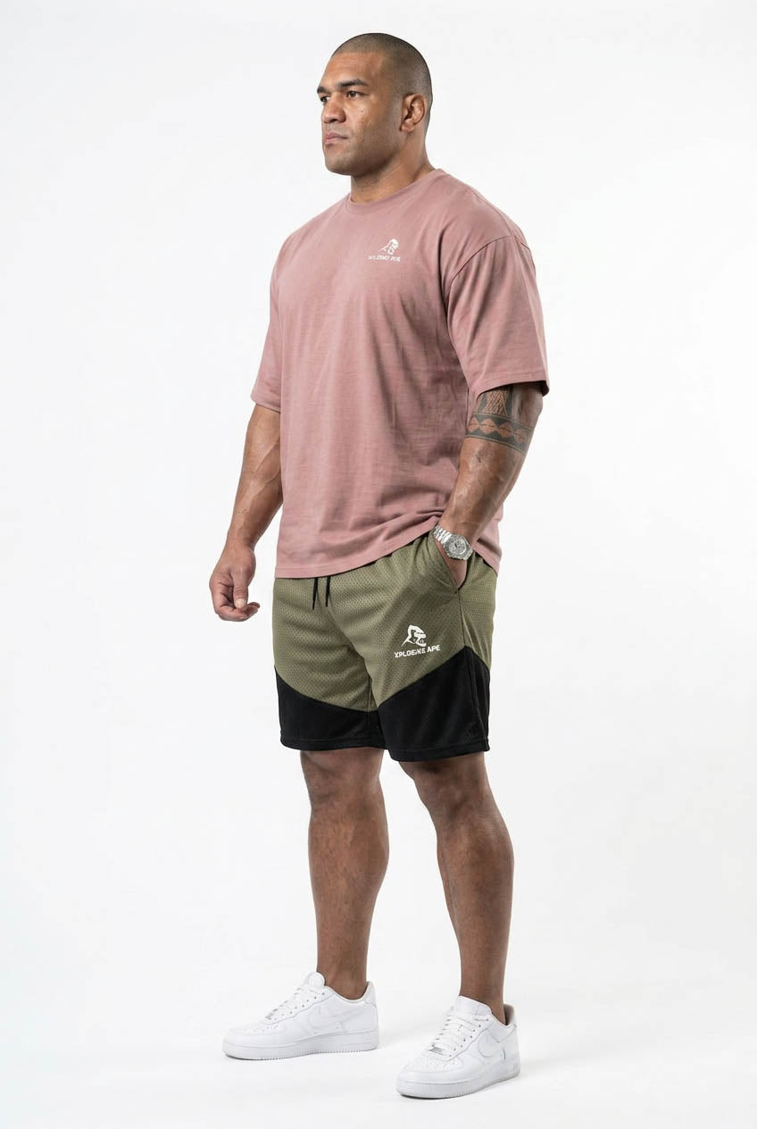 XAPE Rogue Combat Shorts - Lt Khaki/Black