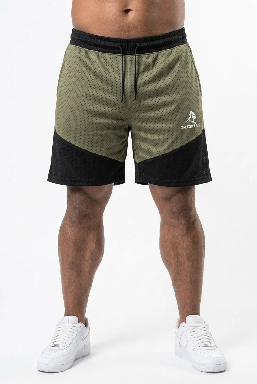 XAPE Rogue Combat Shorts - Lt Khaki/Black