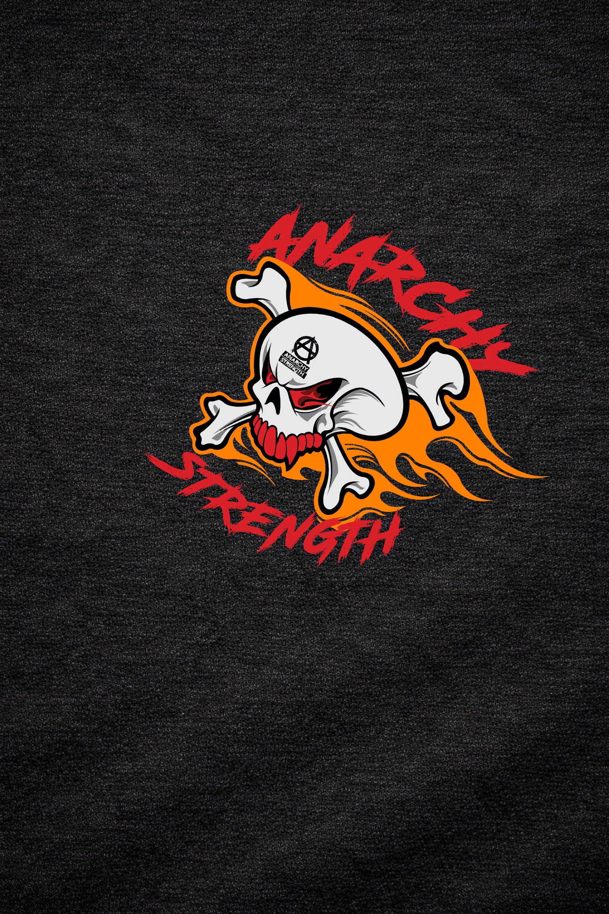 AS Skull On Fire Hoodie - Black