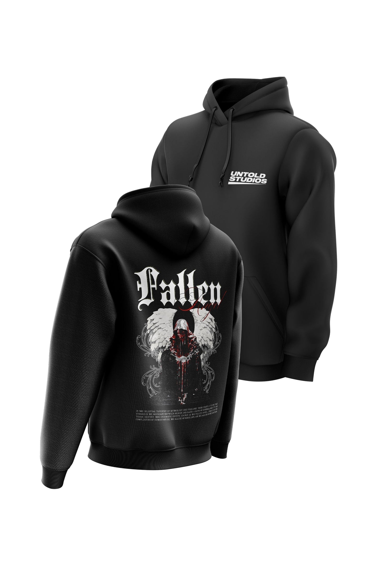 US Angel V2 Hoodie - Black
