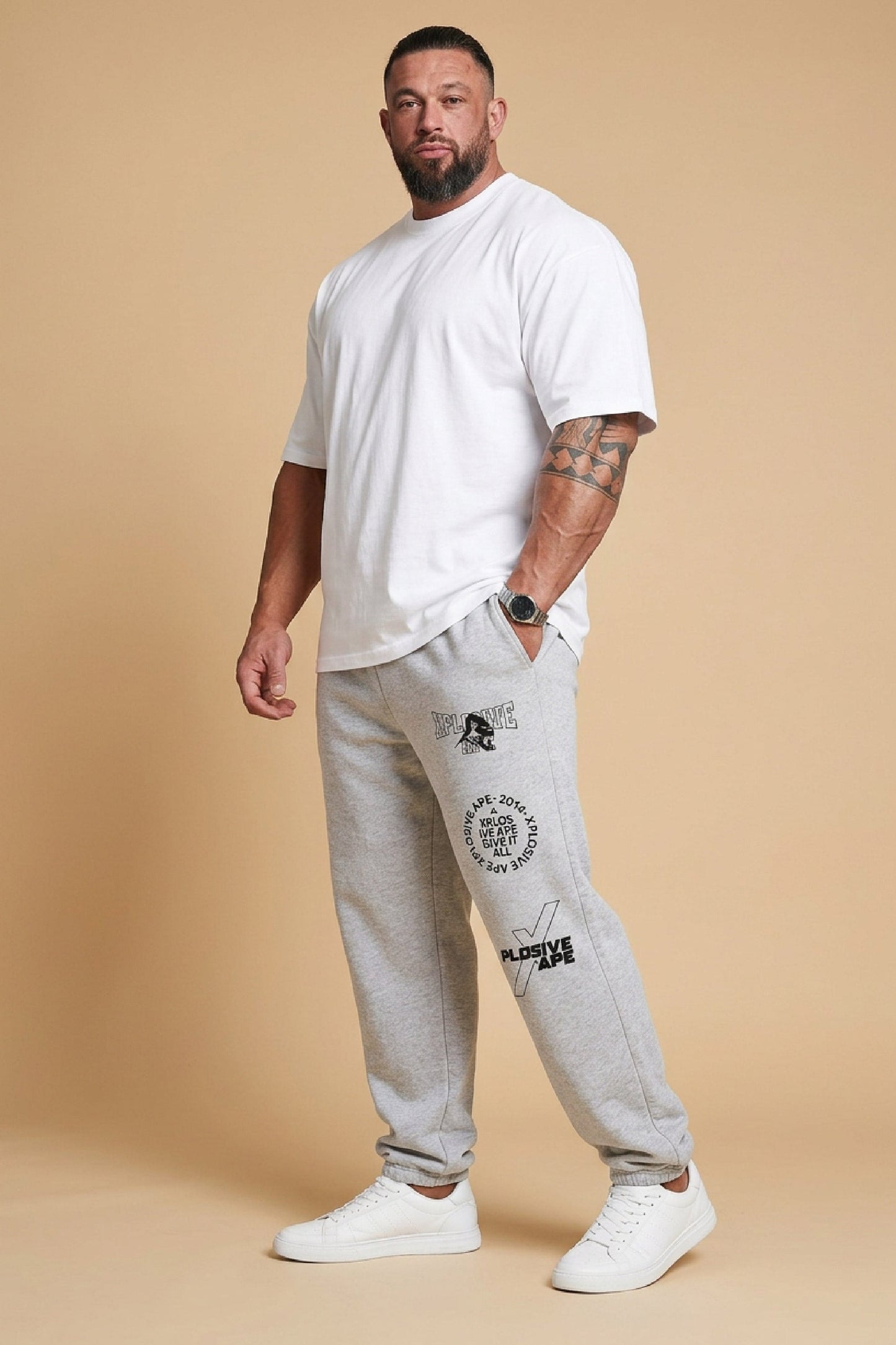 XAPE Apex Oversized Joggers - Ash Grey