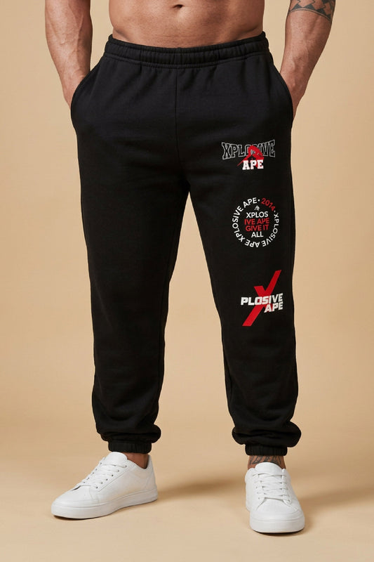 XAPE Apex Oversized Joggers - Black