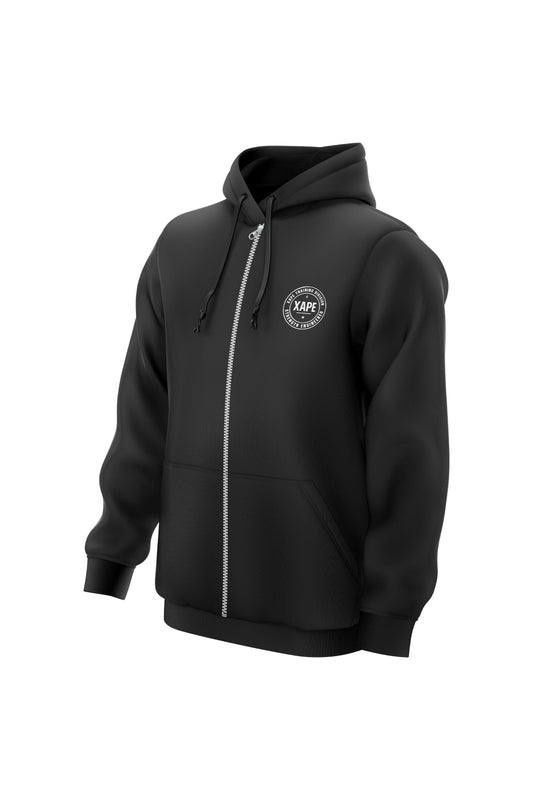 XAPE Classic Badge Logo V3 Zip Hoodie - Black