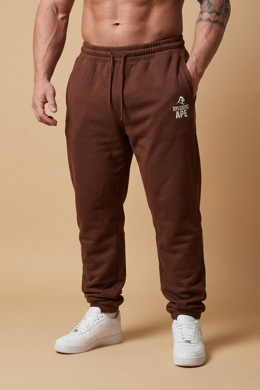 XAPE Classic Barbed Logo Joggers - Chocolate