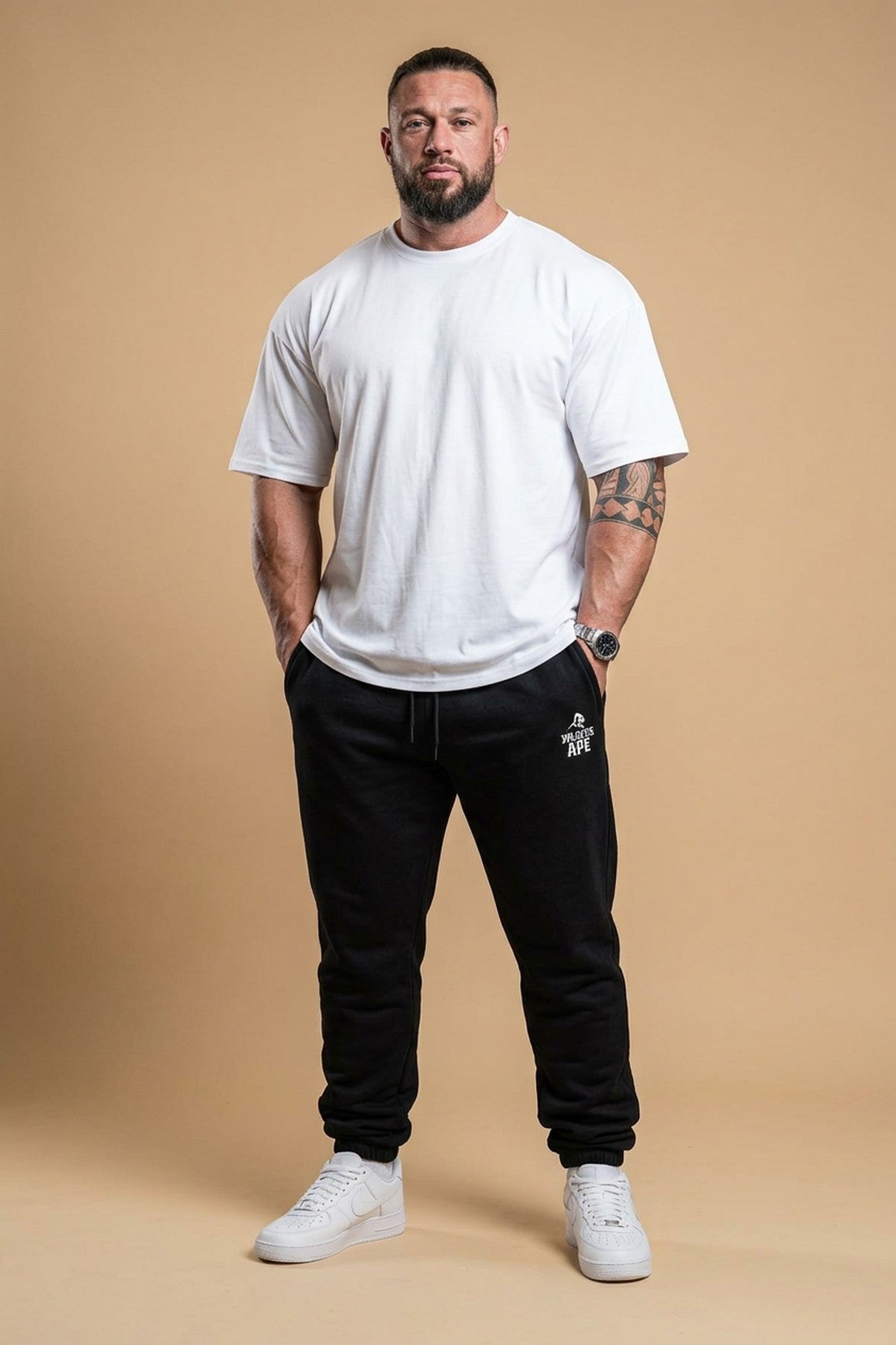XAPE Classic Barbed Logo Joggers - Black