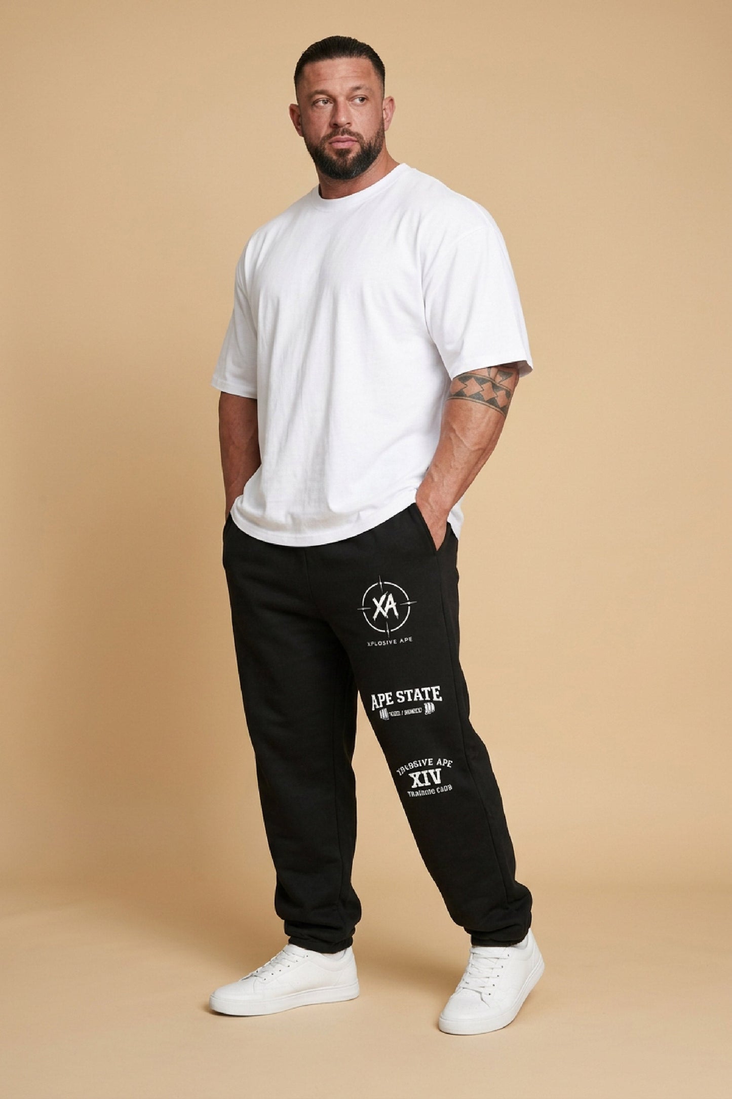 XAPE Berserk Oversized Joggers - Black