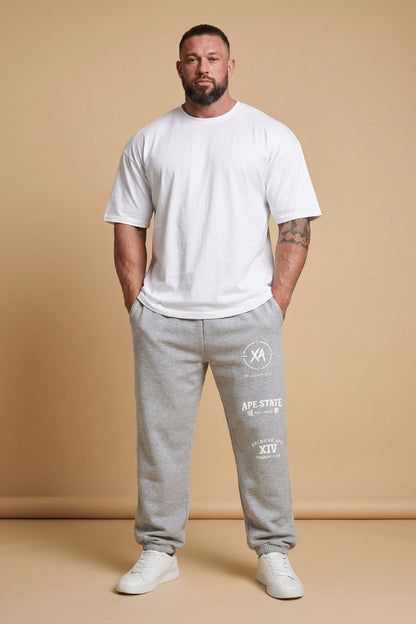 XAPE Berserk Oversized Joggers - Ash Grey