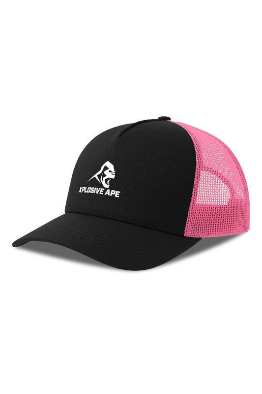 XAPE Classic Trucker Cap - Black/Fuchsia Fluo