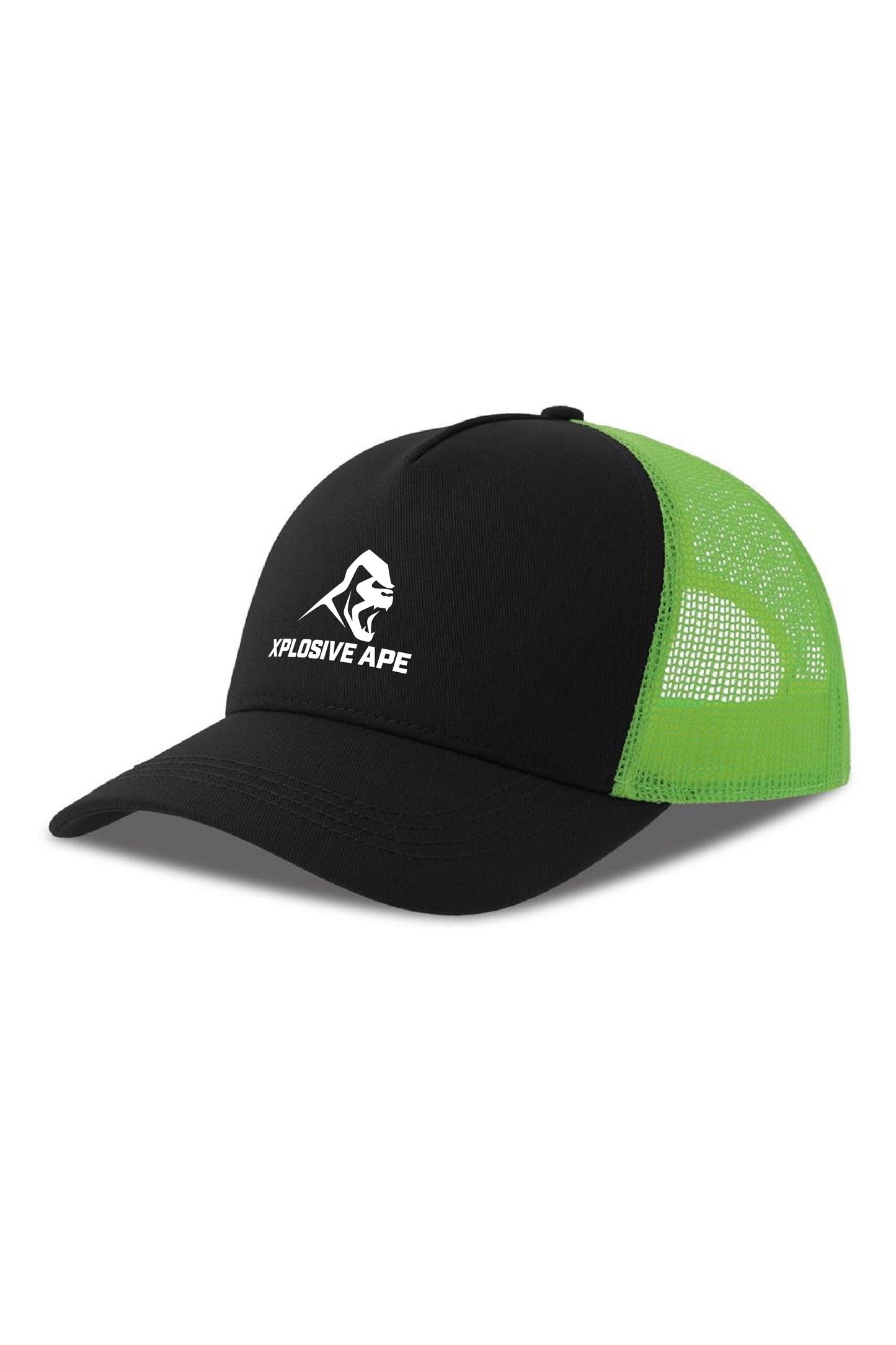 XAPE Classic Trucker Cap - Black/Safety Green