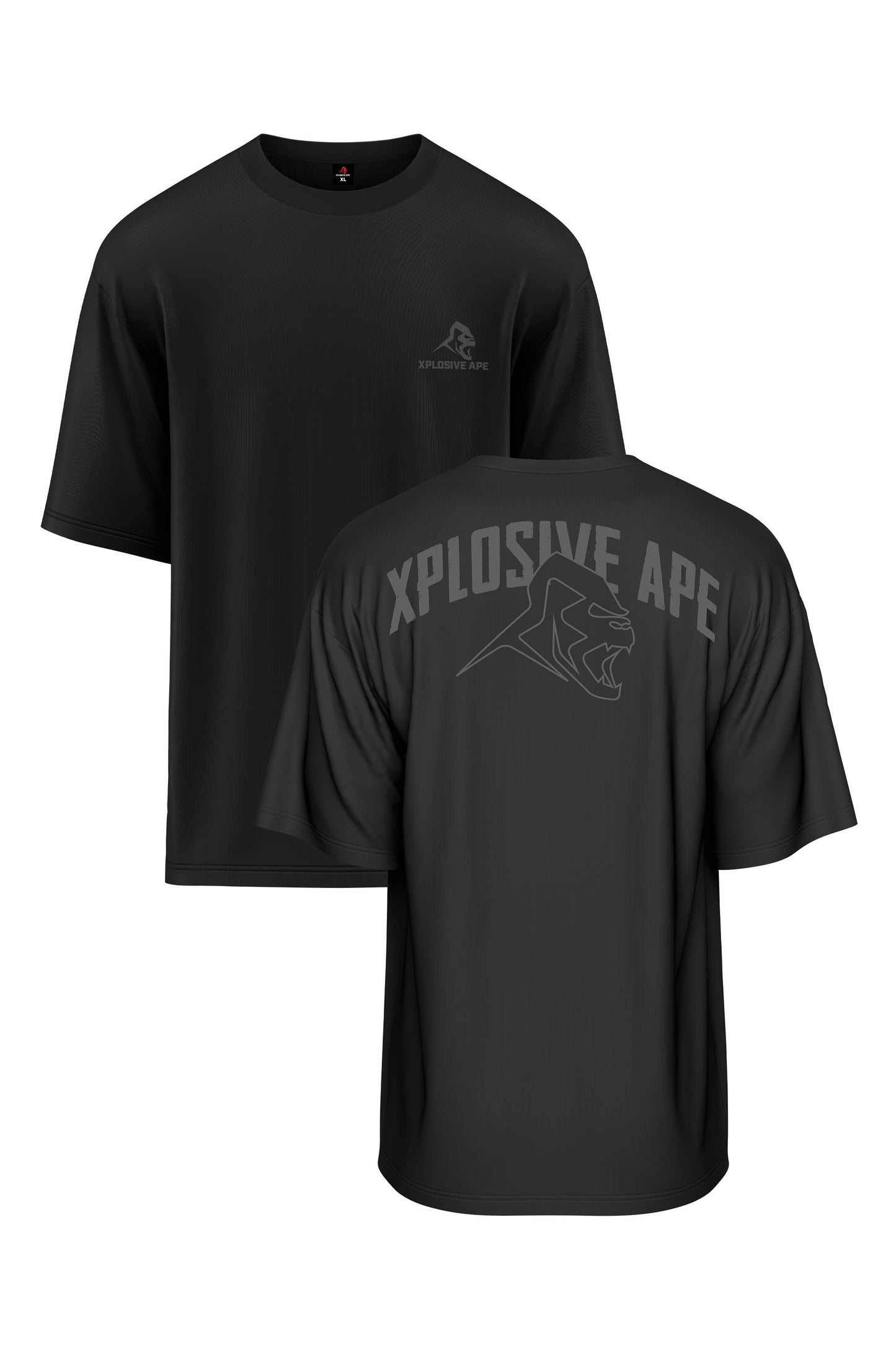 XAPE Apex Logo Oversized Tee - Black