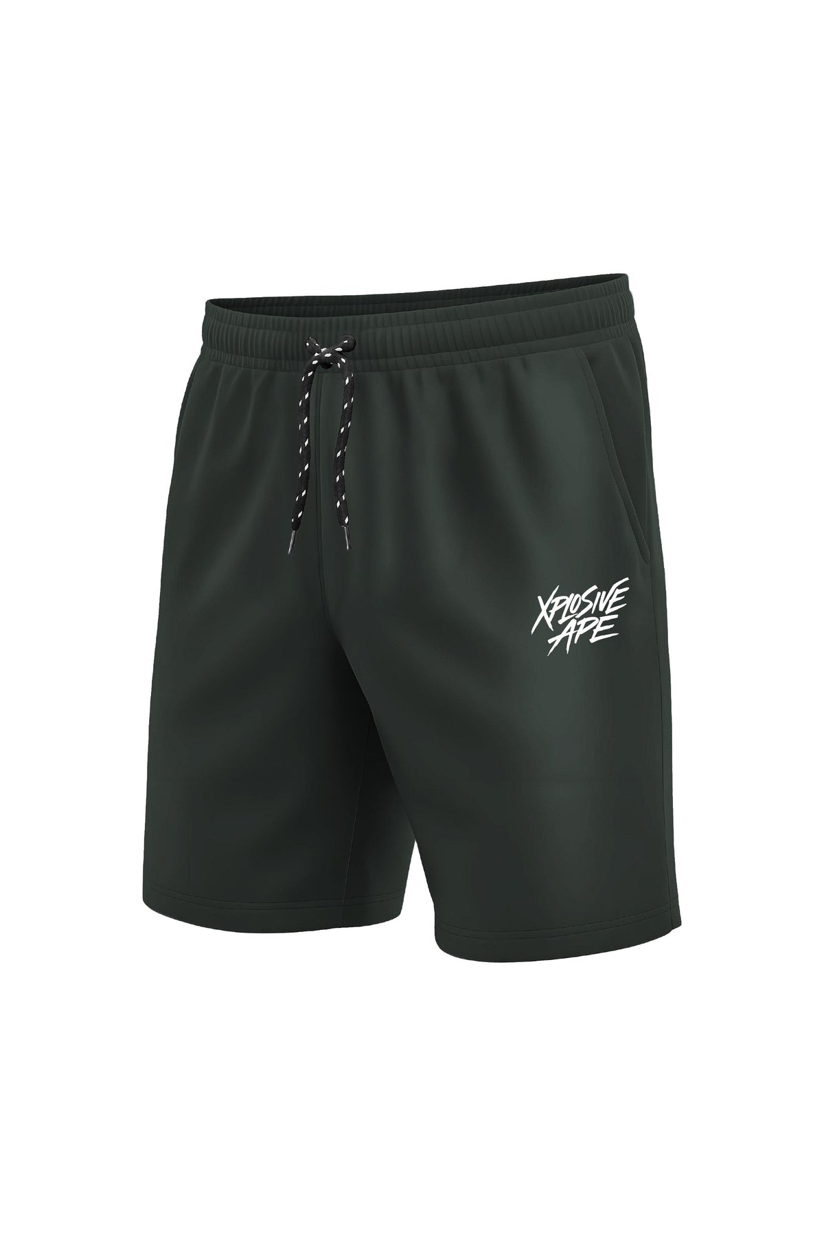 XAPE Classic Brush Script Shorts - Dark Green