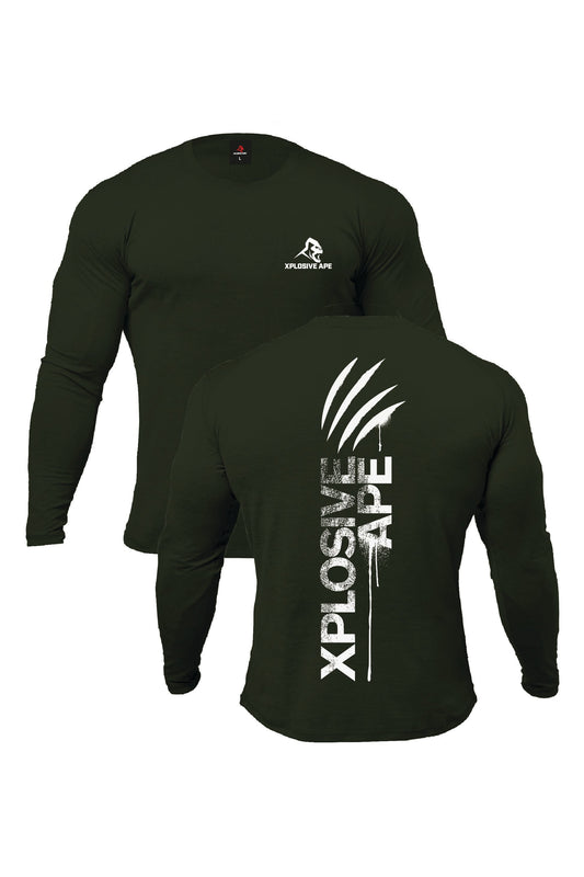 XAPE Claw V2 Long Sleeve Tee - Forest Green