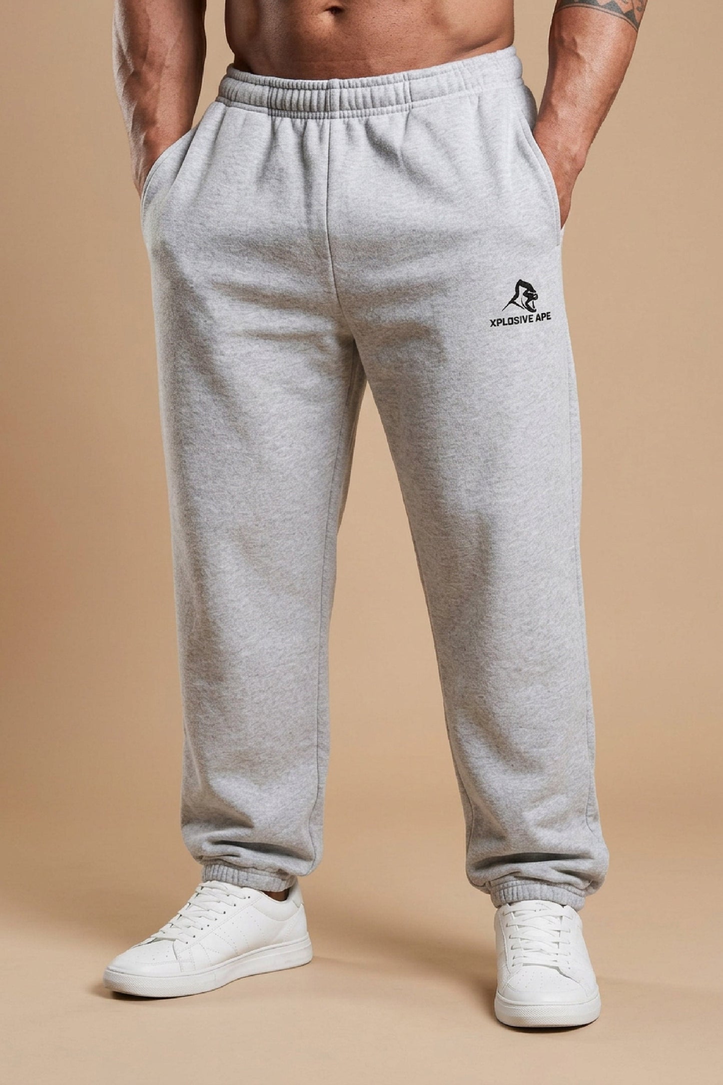 XAPE Division Oversized Joggers - Ash Grey