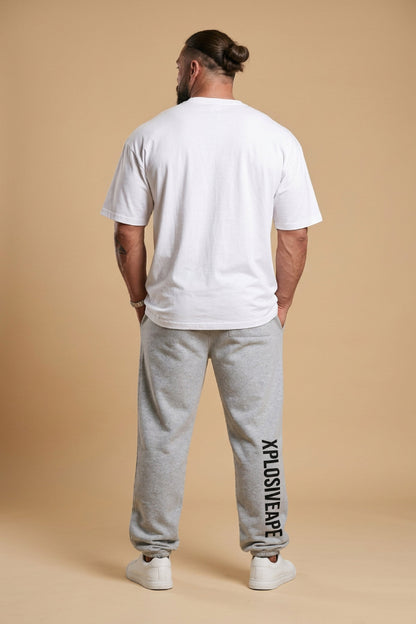 XAPE Division Oversized Joggers - Ash Grey