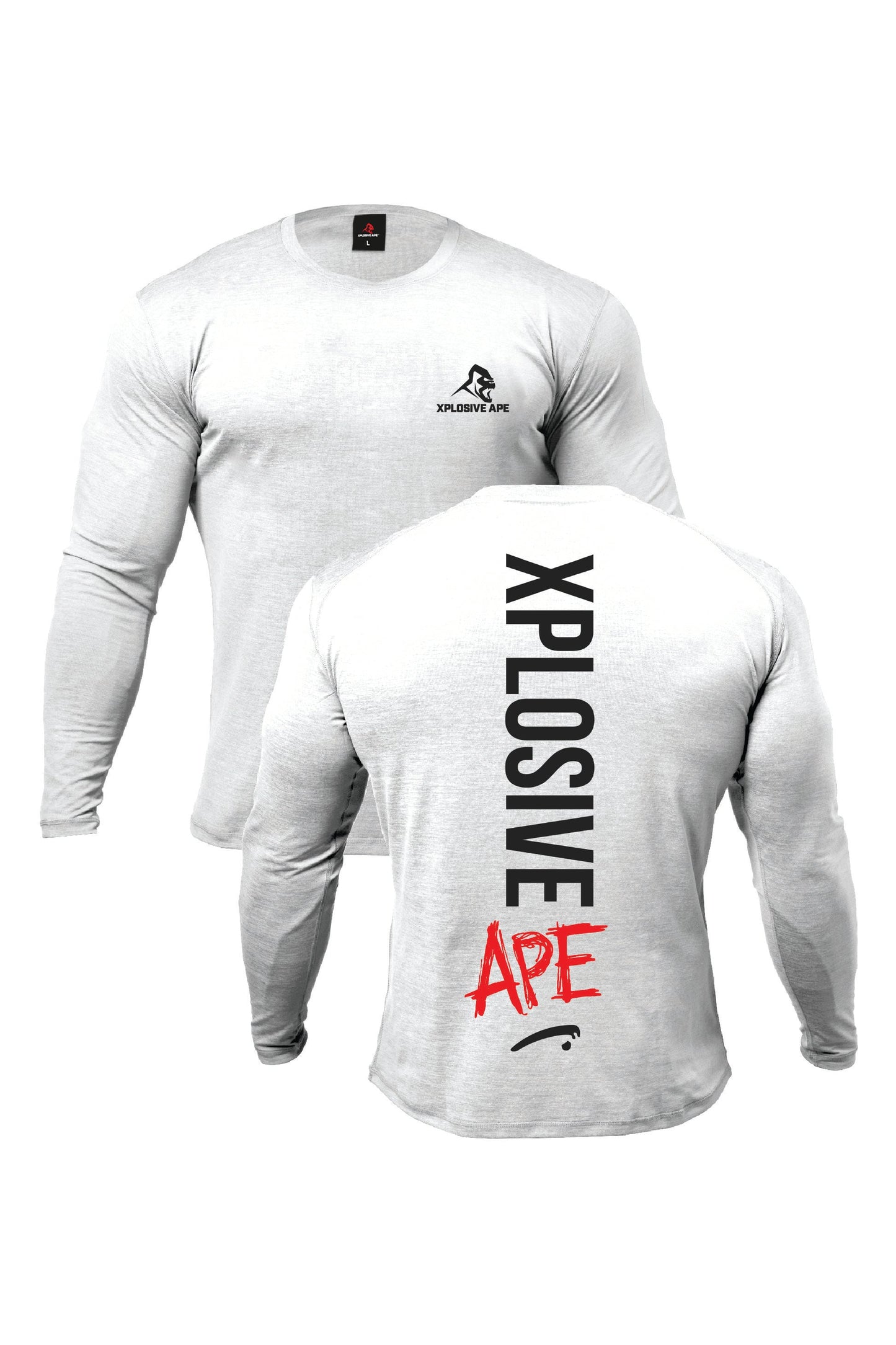 XAPE Graffiti V2 Long Sleeve Tee - White