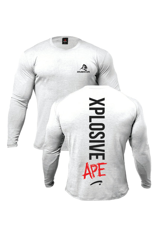 XAPE Graffiti V2 Long Sleeve Tee - White