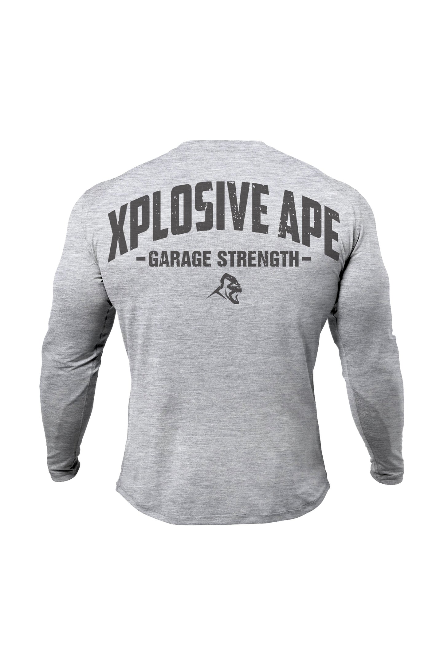 XAPE Garage Strength V2 Long Sleeve Tee - Sports Grey