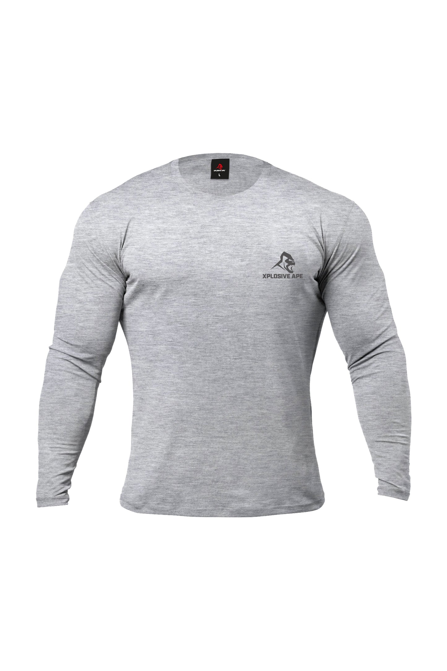 XAPE Garage Strength V2 Long Sleeve Tee - Sports Grey