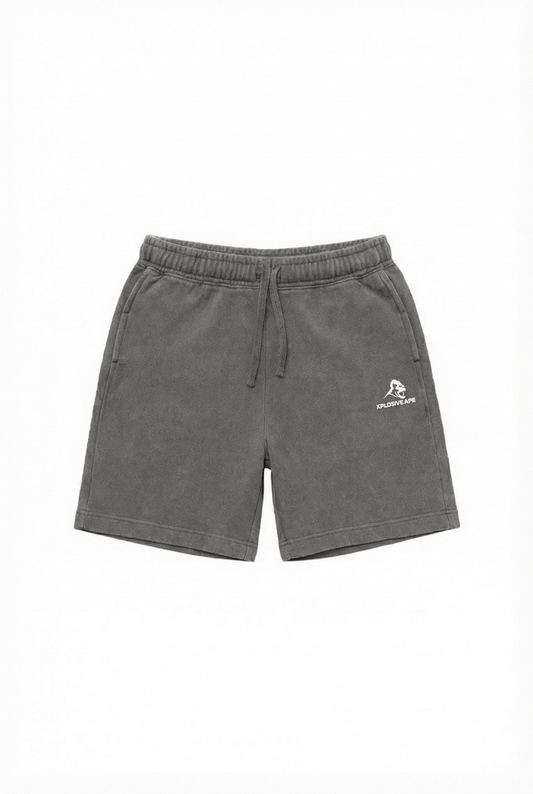 XAPE Vintage Wash Shorts - Charcoal