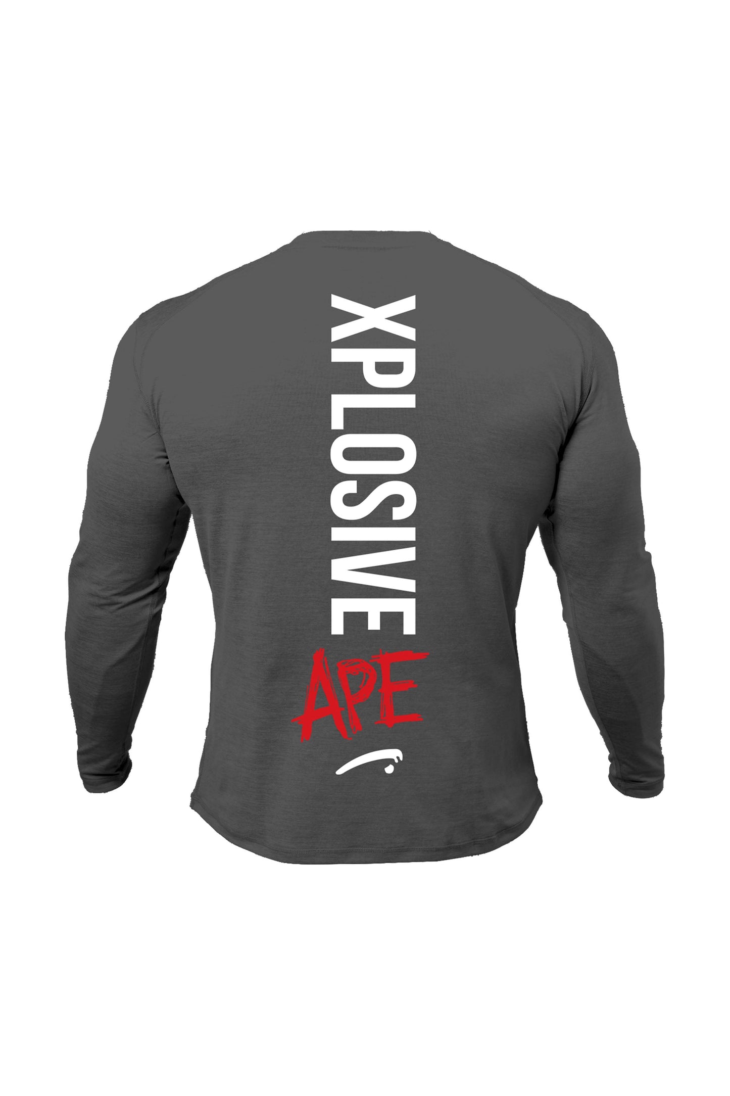 XAPE Graffiti V2 Long Sleeve Tee - Charcoal