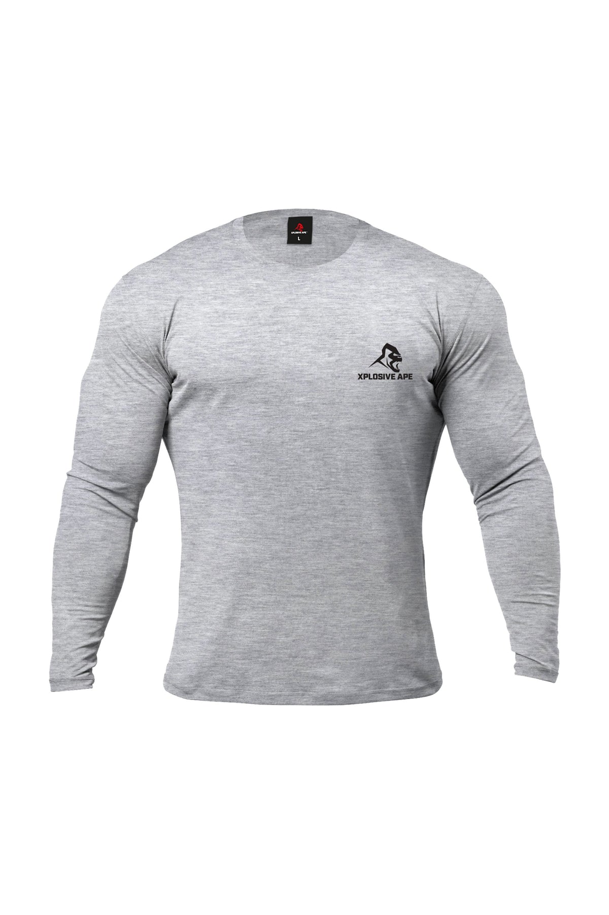XAPE Graffiti Long Sleeve Tee - Sports Grey