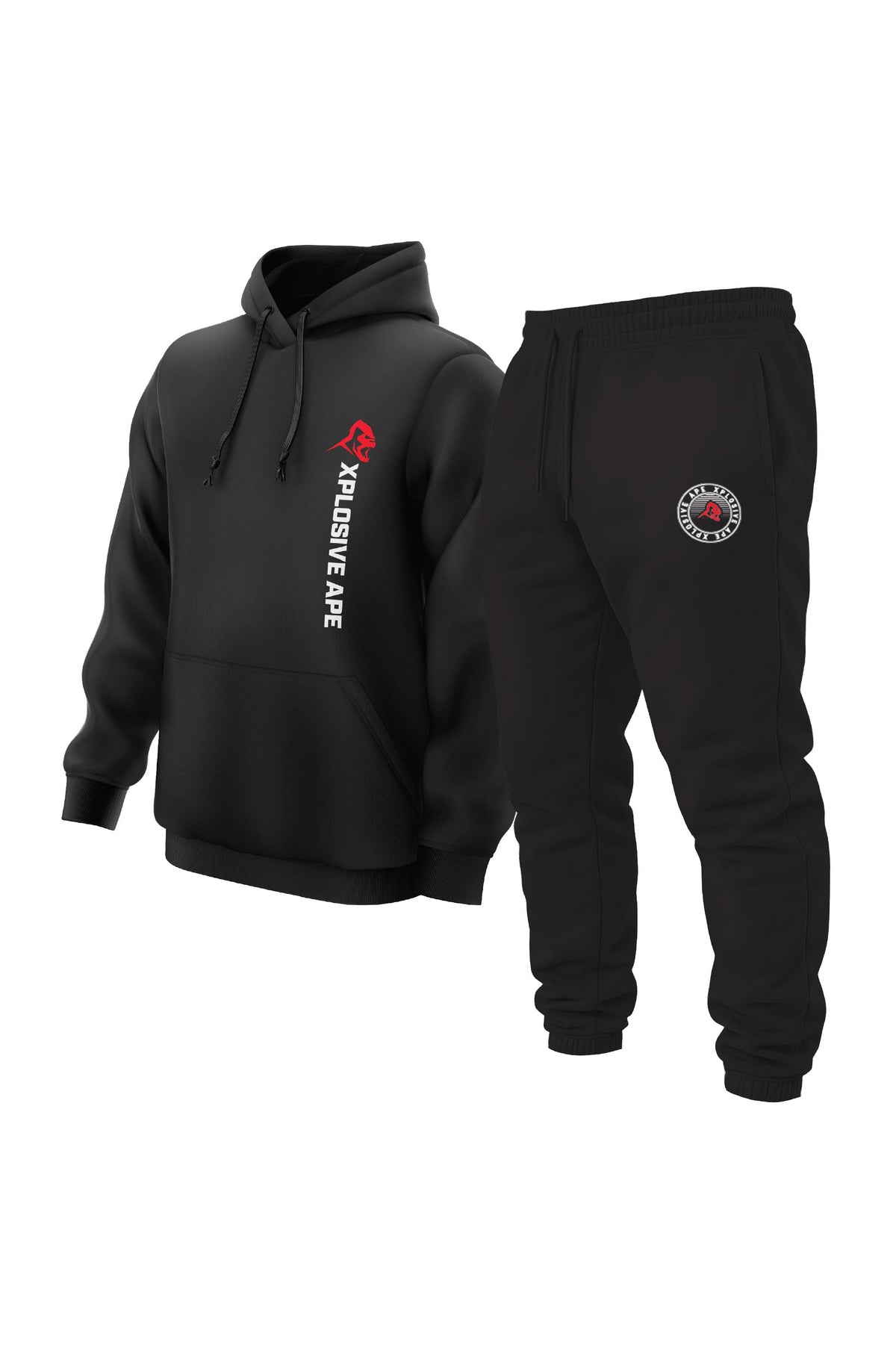 XAPE Originals Hoodie & Venus Joggers Combo - Black