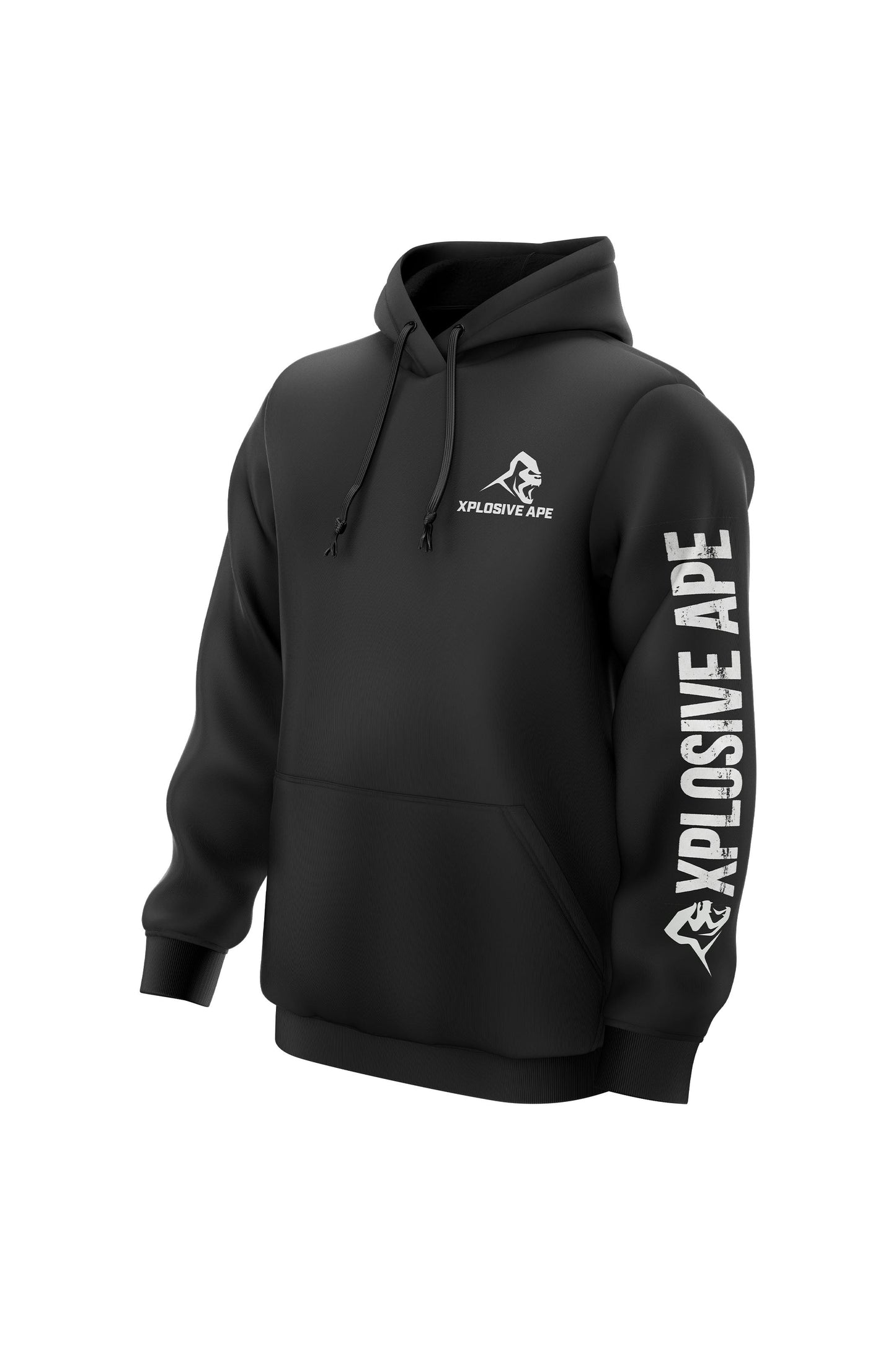 XAPE Iron Will String Hoodie - Black