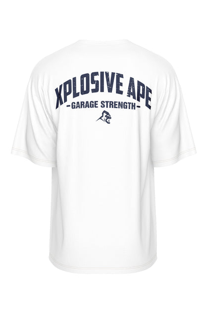 XAPE Garage Strength V2 Oversized Tee - White