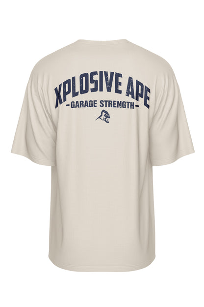 XAPE Garage Strength V2 Oversized Tee - Sand