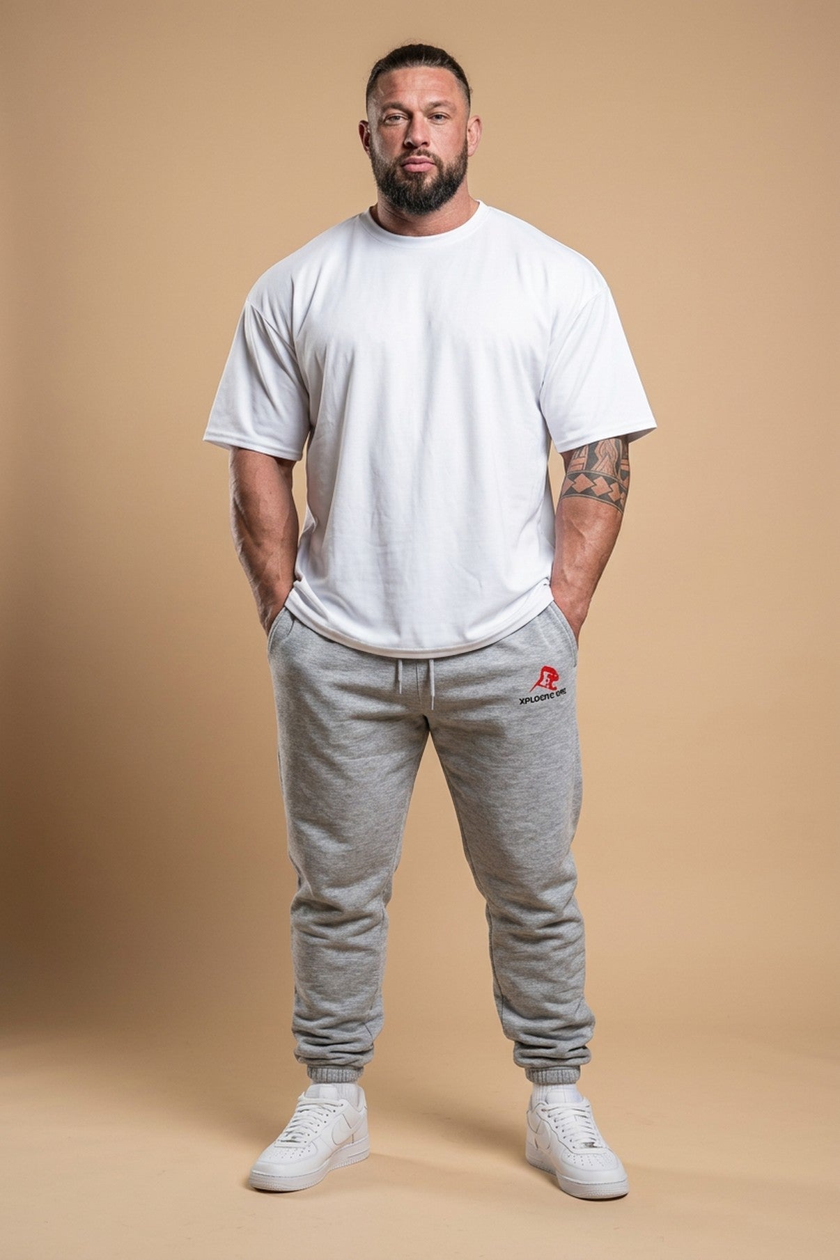 XAPE Original Logo V3 Joggers - Ash Grey